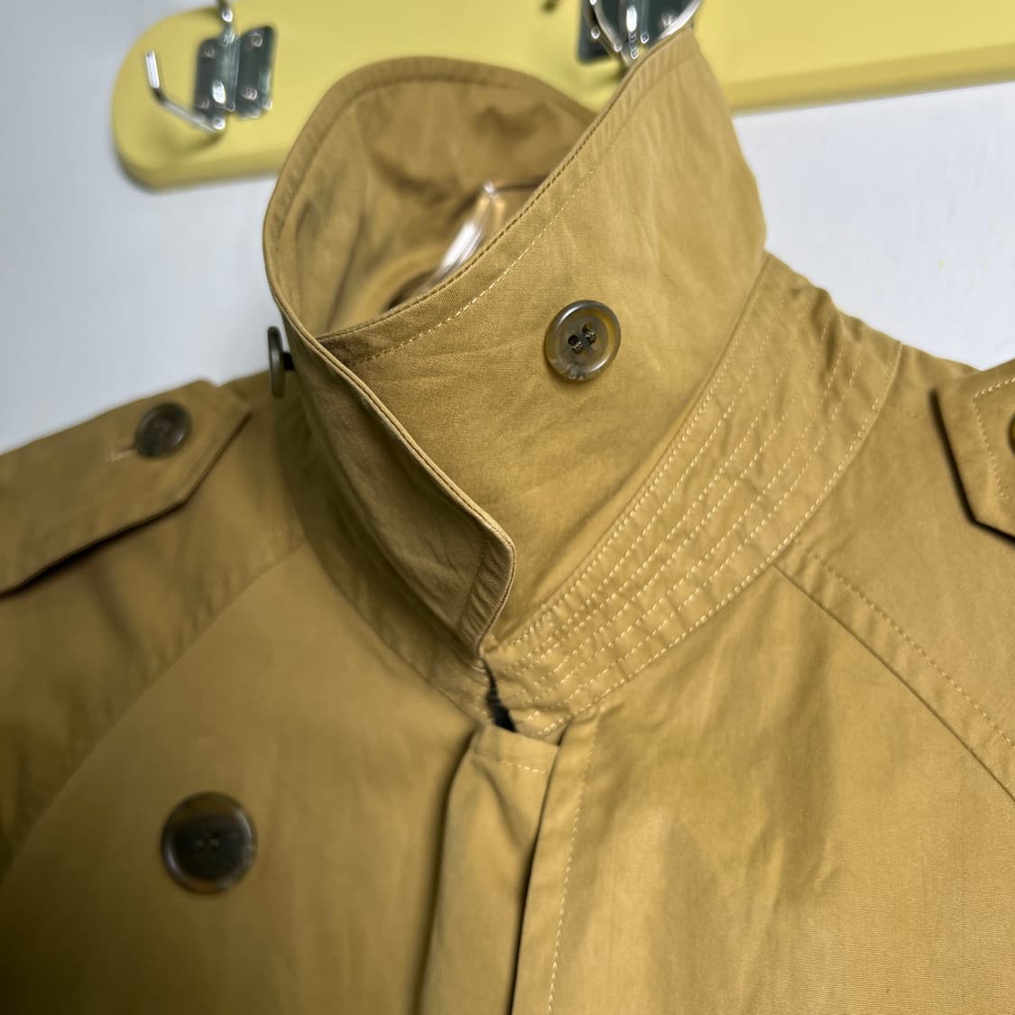 90's 버버리 빈티지 개버딘 더블 트렌치코트  상품이미지6