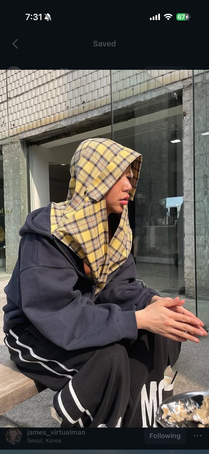 파이오니어스 체크셔츠 후드집업 상품이미지1