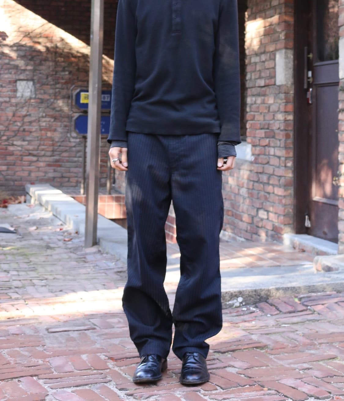 꼼데가르송 옴므 핀스트라이프 트라우저 상품이미지1