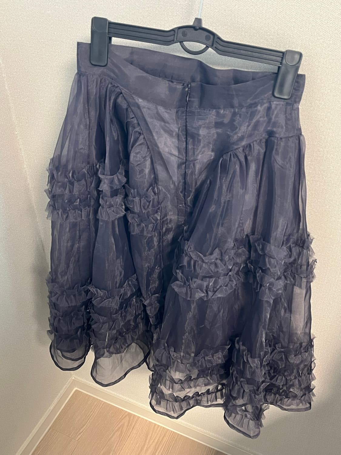 아옵트 오간자 프릴 레이어드 스커트 상품이미지3