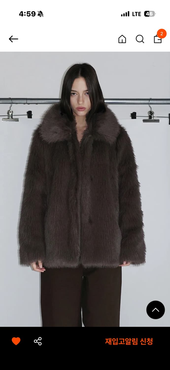 휘 포그 퍼자켓 브라운 상품이미지1