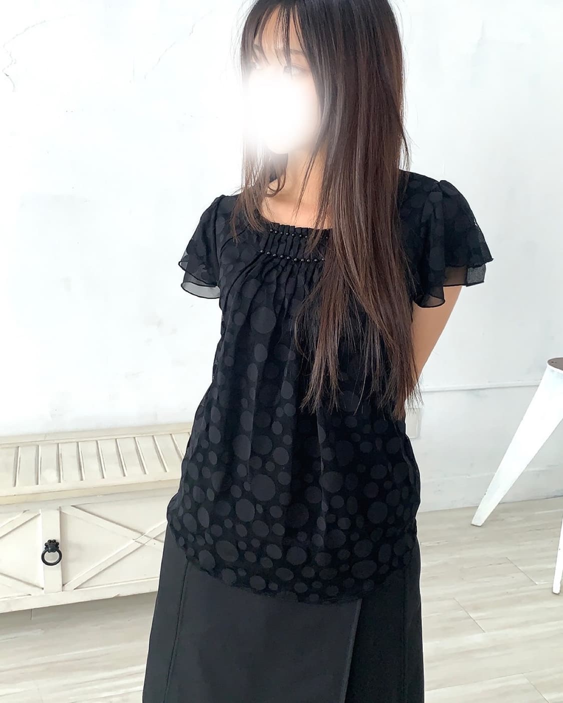 Black dot Blouse 상품이미지6