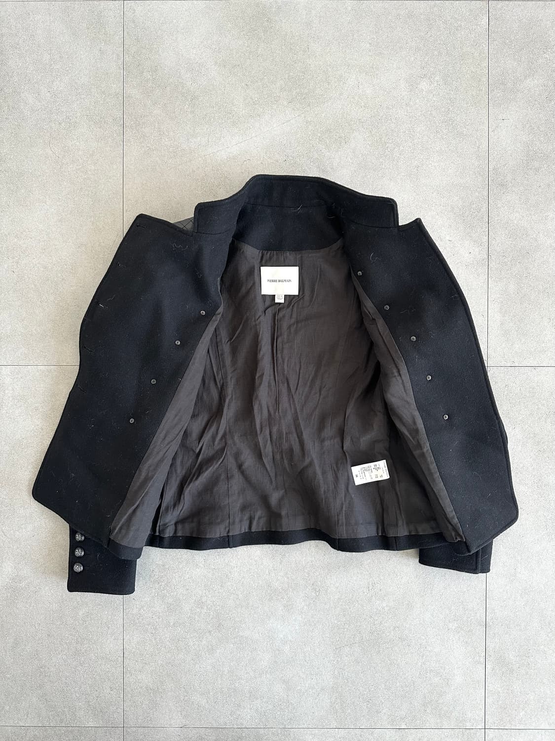 발망 나폴레옹 램스킨 레더 숄더 자켓 상품이미지4