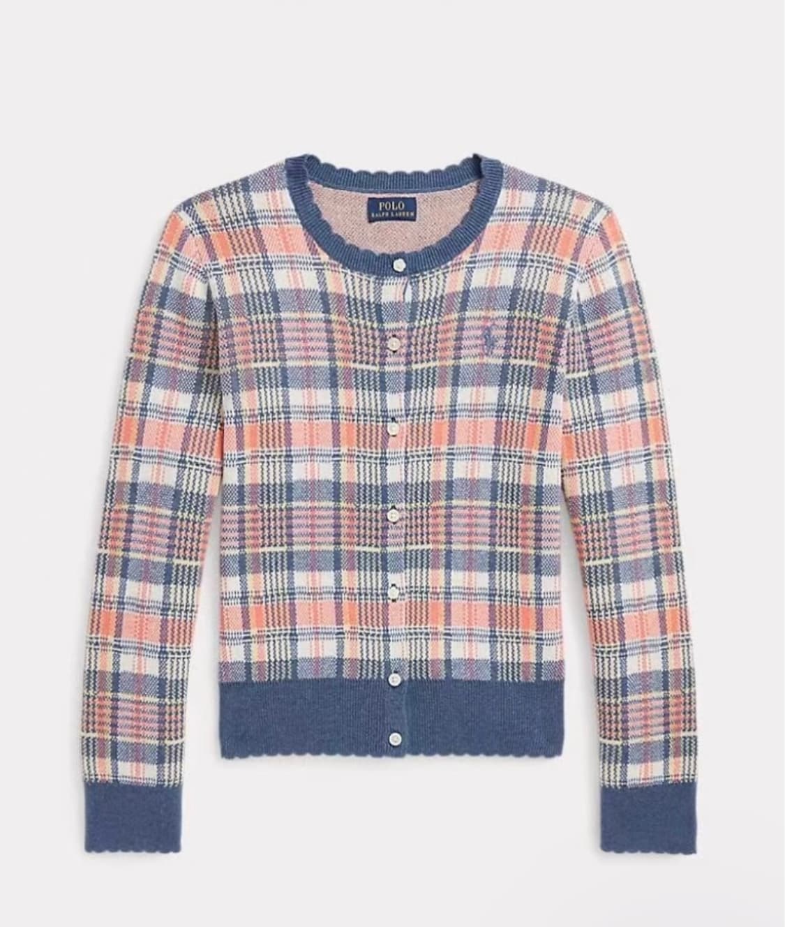 폴로랄프로렌 깅엄 체크 가디건XL 미착용새상품 (정품인증) 상품이미지3