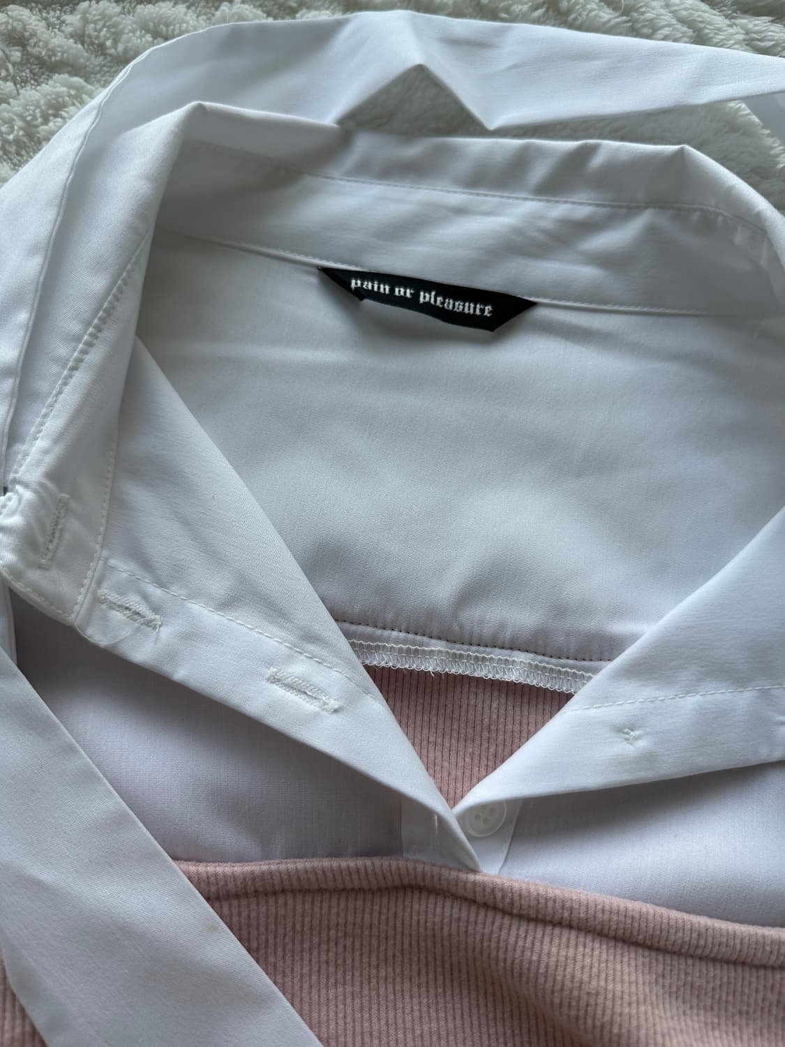 페인오어플레저 에블린 셔츠탑 핑크(m) 상품이미지3