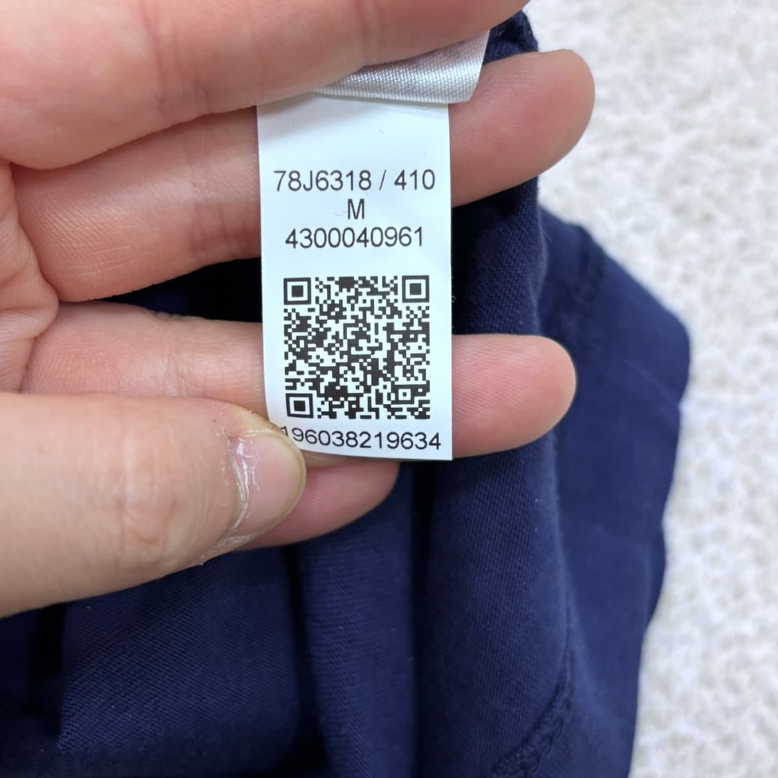 M 타미힐피거 네이비 반팔 티셔츠 0420E 상품이미지5