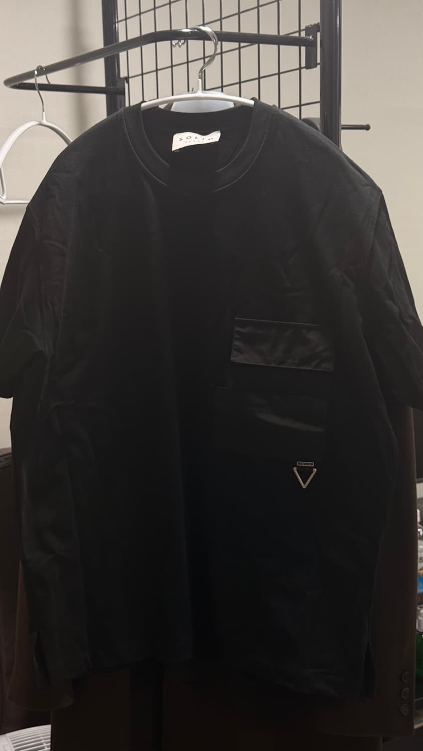 솔리드옴므 블랙 반팔 상품이미지2