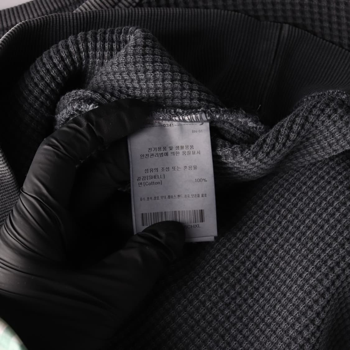 커버낫 와플 오버핏 차콜 맨투맨 XL 상품이미지7