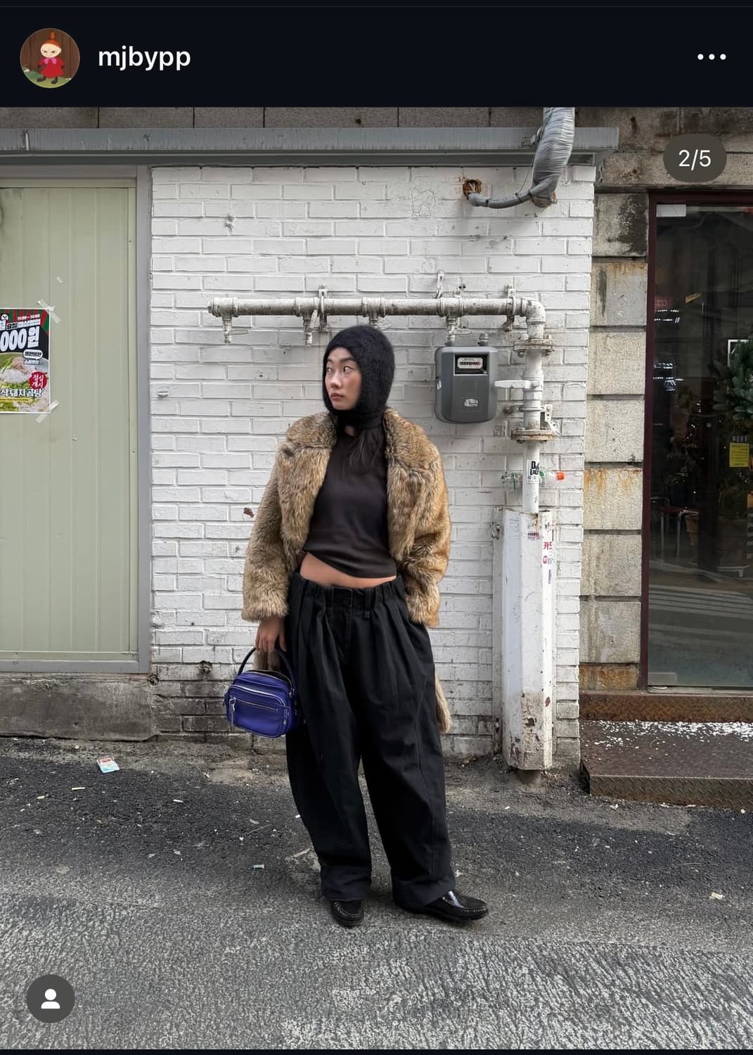 open yy full gather pants black m사이즈 상품이미지1