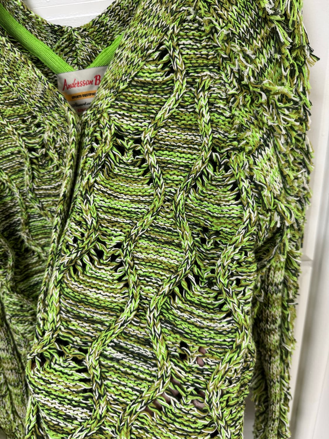 앤더슨벨 프린지 트웨이 가디건 그린 M 상품이미지4