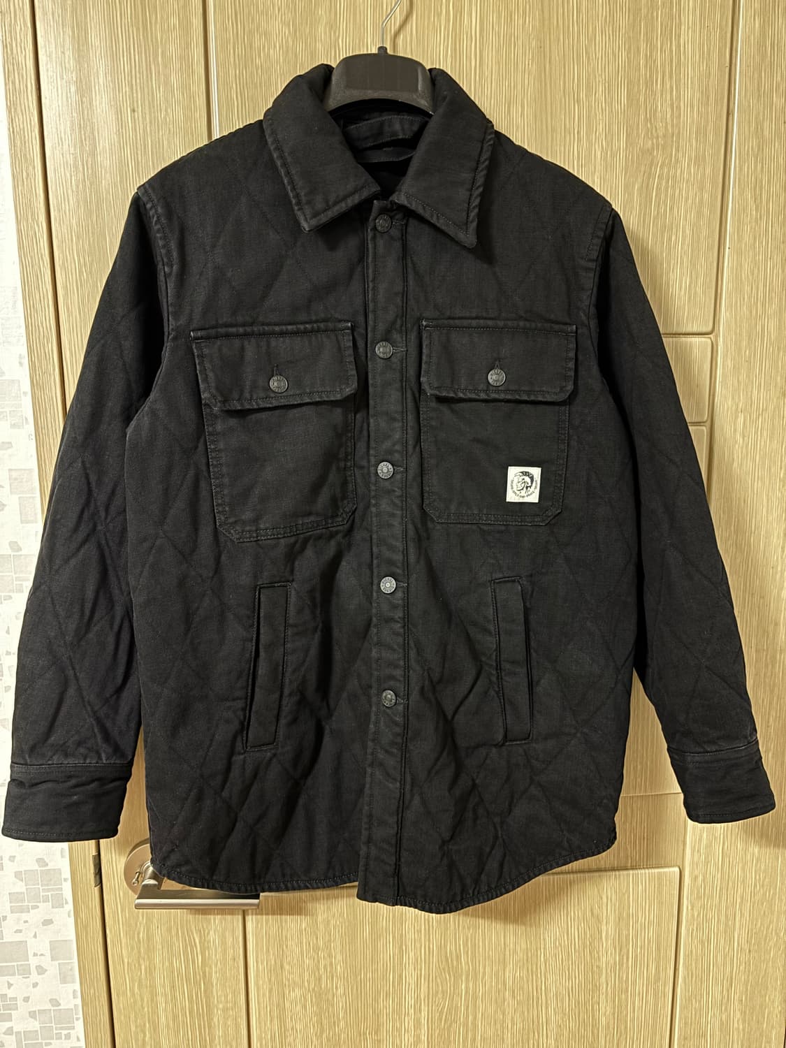 디젤 블랙 데님 퀼팅 자켓 상품이미지1