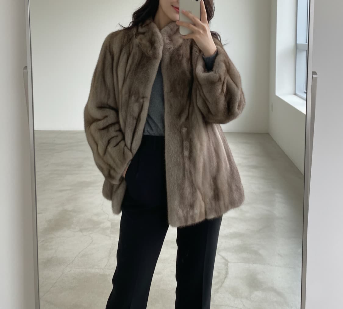 [M]<아메리칸 레전드>밍크코트 상품이미지1