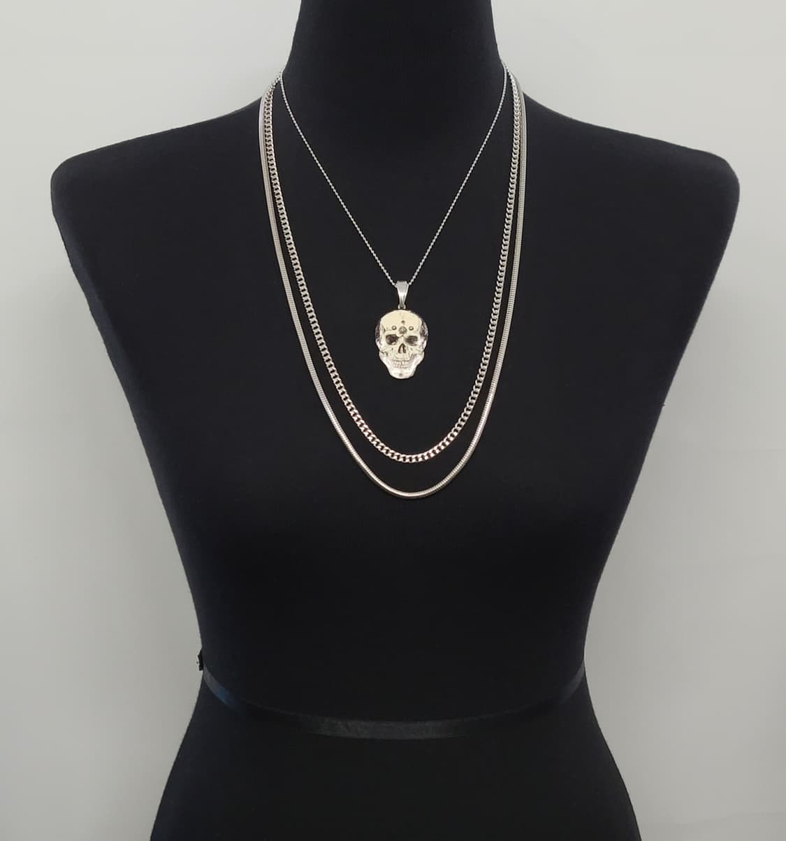 스컬 해골 빈티지목걸이 상품이미지7