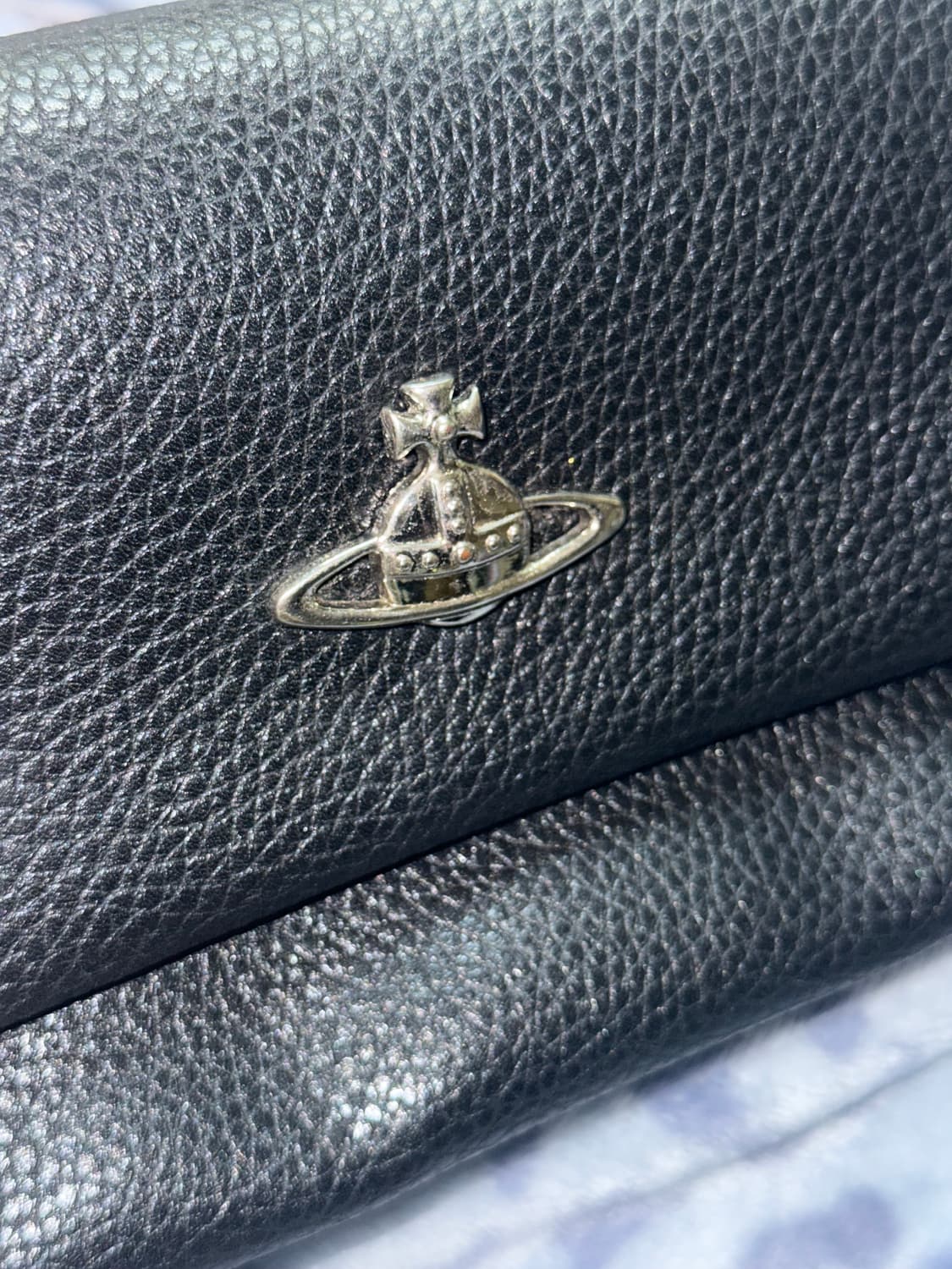 비비안웨스트우드 빈티지 은장 로고 크로스백 가방 블랙 상품이미지6