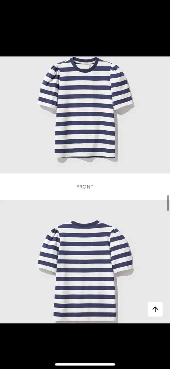 앤유 TITUS Stripe puff sleeve t-shirts 상품이미지5