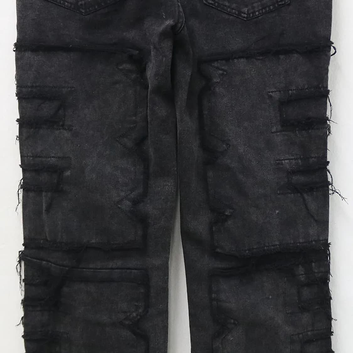 흑청 그런지 디테일 팬츠 63346 상품이미지7