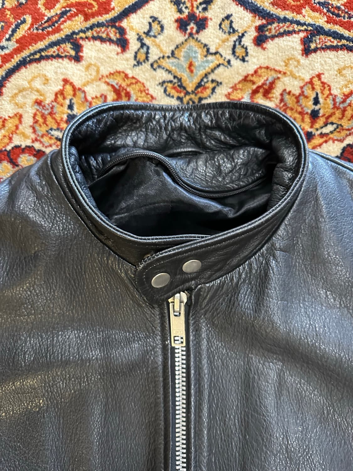 90's German Riders Leather Jacket 상품이미지3