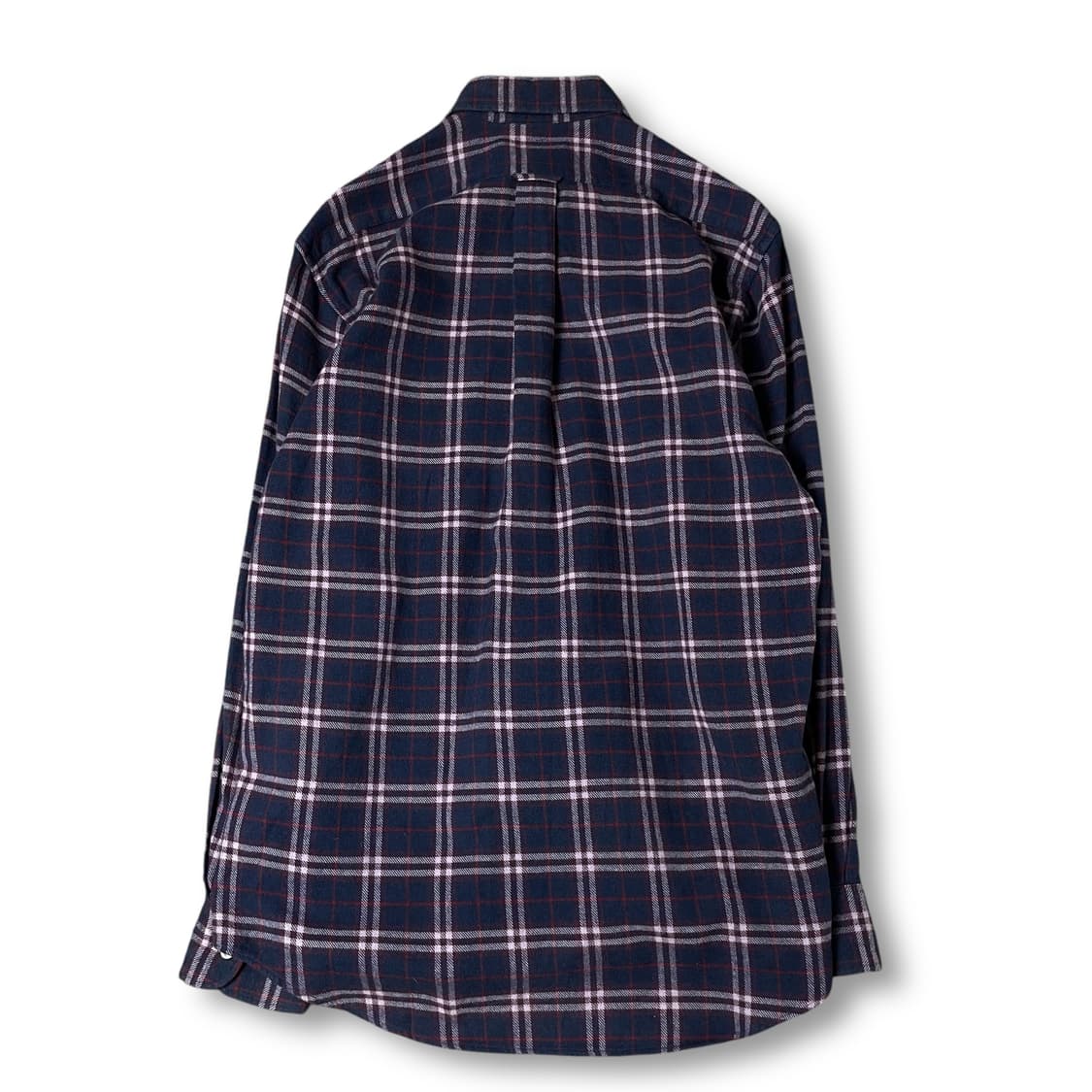 버버리 딥퍼플 네이비 체크 원포켓 긴팔 셔츠 S 상품이미지3
