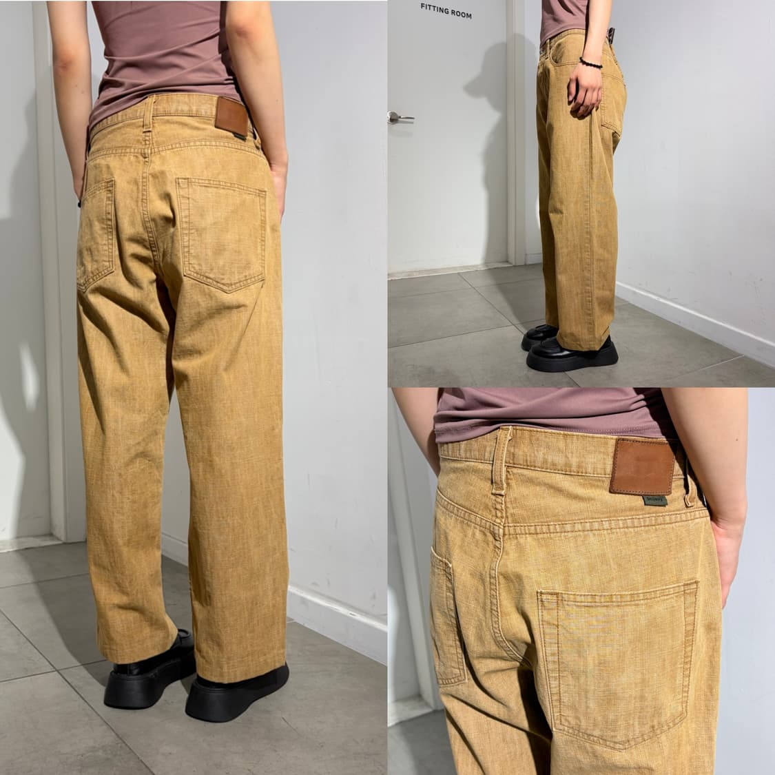 90s Stussy made in usa 와이드 워크 팬츠 바지 상품이미지9