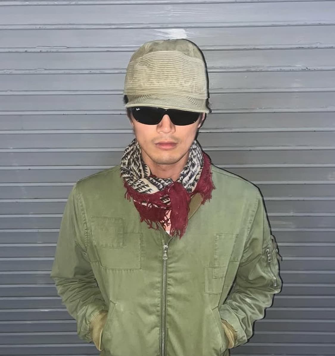 언더커버 02 HAZE 웨이브 스카프 상품이미지5