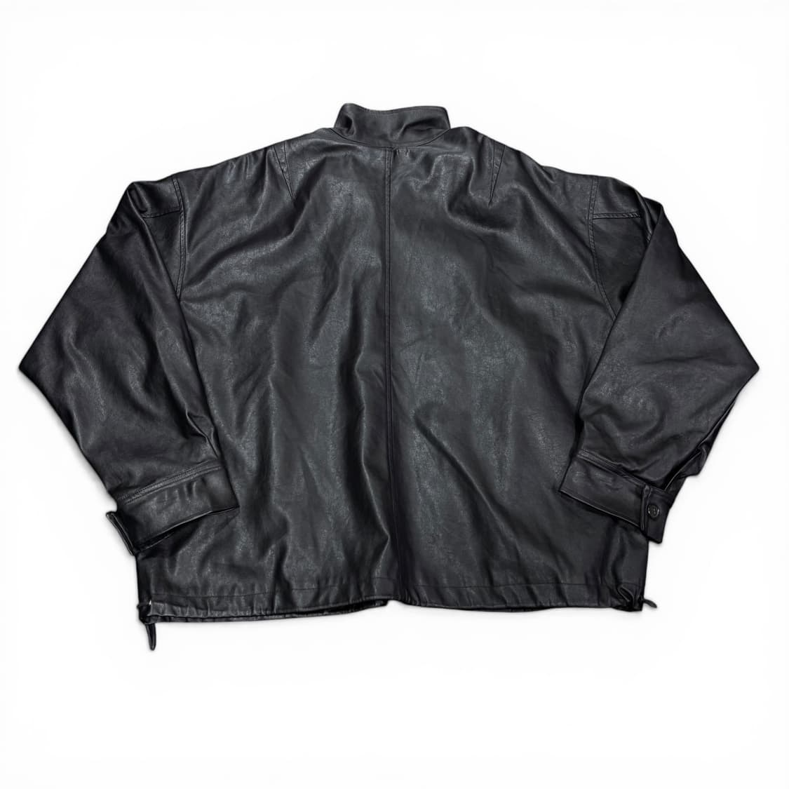 M 파르티멘토 블랙 비건 레더 필드 가죽자켓 상품이미지2