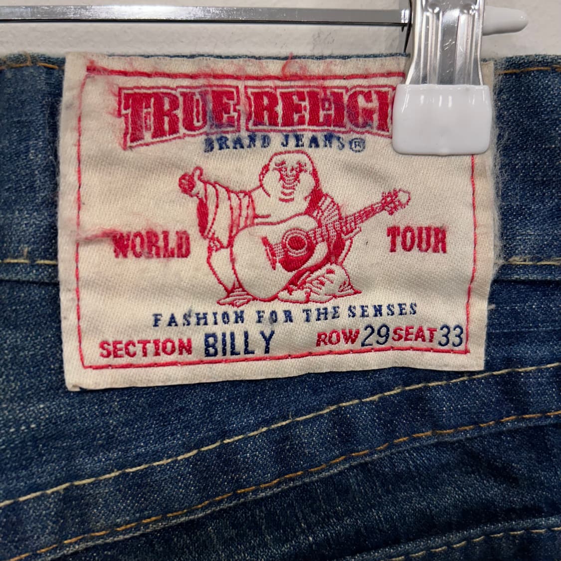 트루릴리젼 샌드워싱 진청 부츠컷 데님팬츠 상품이미지5