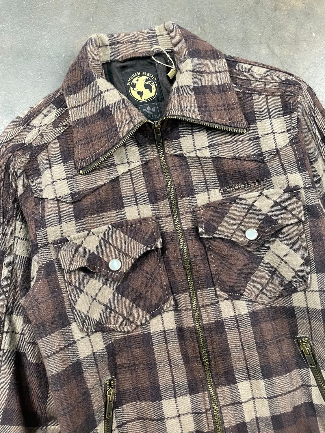 아디다스 타탄 체크 울 트랙 자켓 상품이미지2