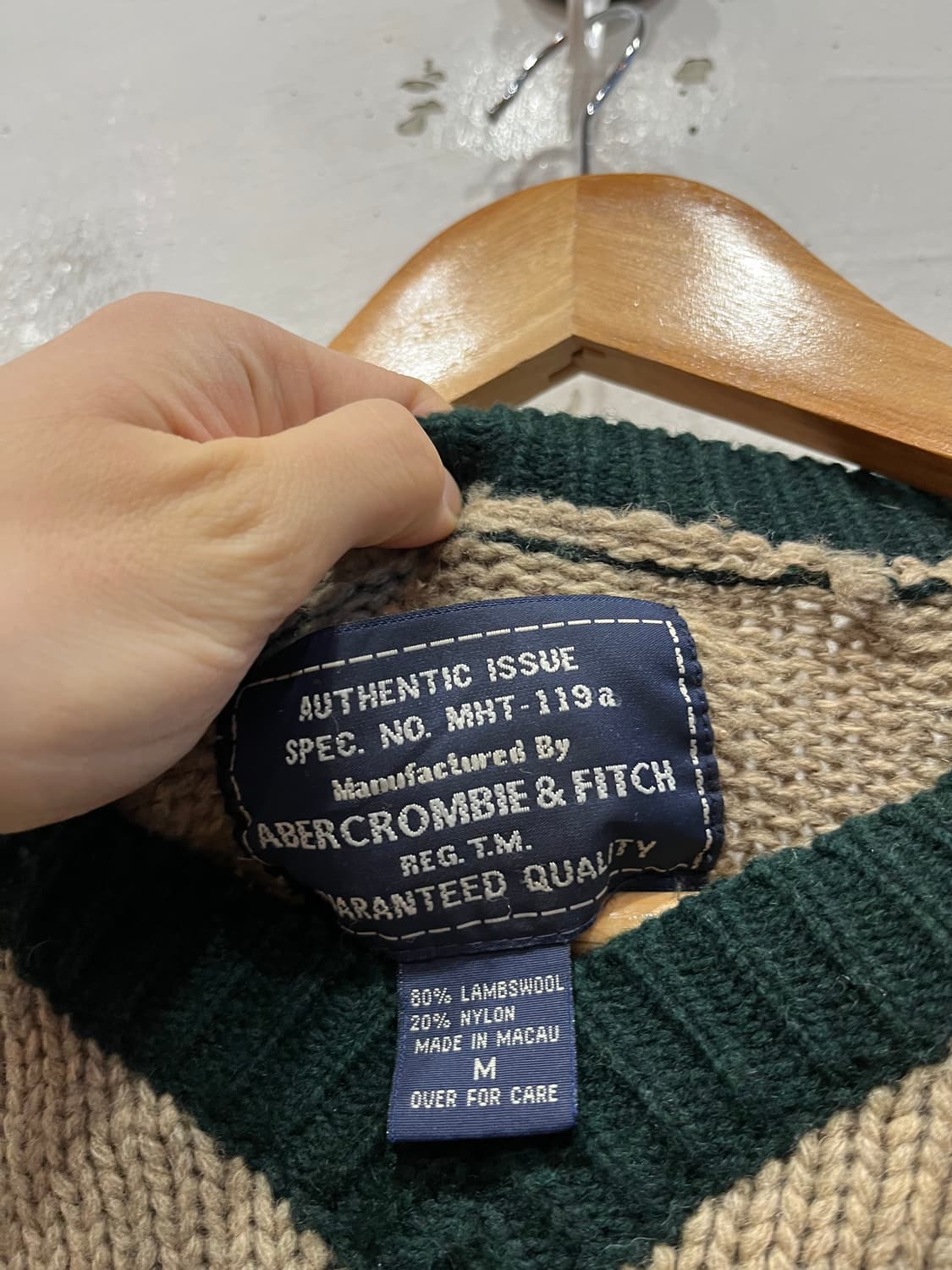 아베크롬비 램스울 니트 스웨터 상품이미지3