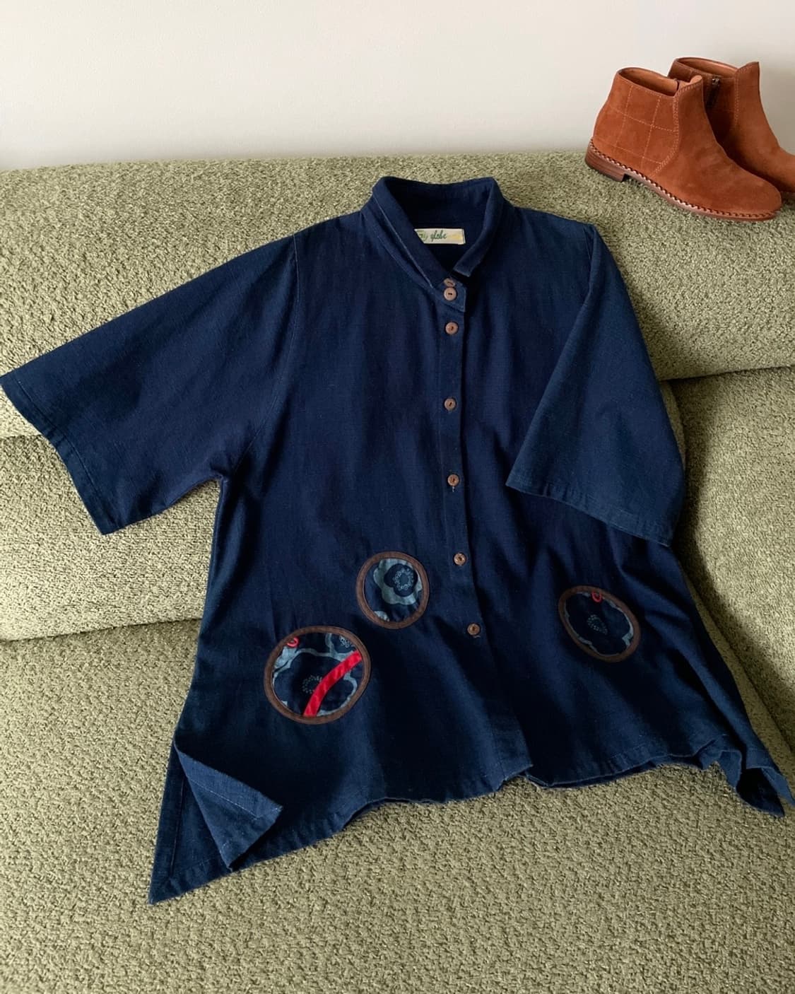 indigo shirt-jacket 상품이미지8