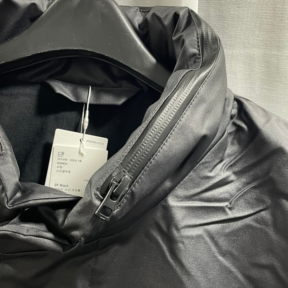 유니클로U/ 코팅 쇼트 블루종 블랙/ 3XL 상품이미지8