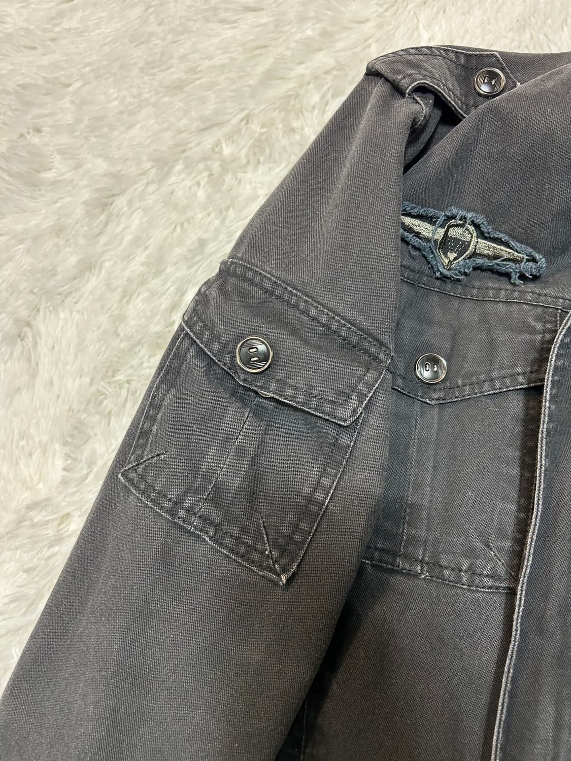 black military field jacket 상품이미지5