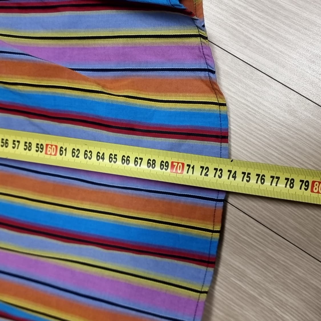 이테리제 빈티지 VERSACE 컬러풀 스트라이프 셔츠(95-100) 상품이미지9