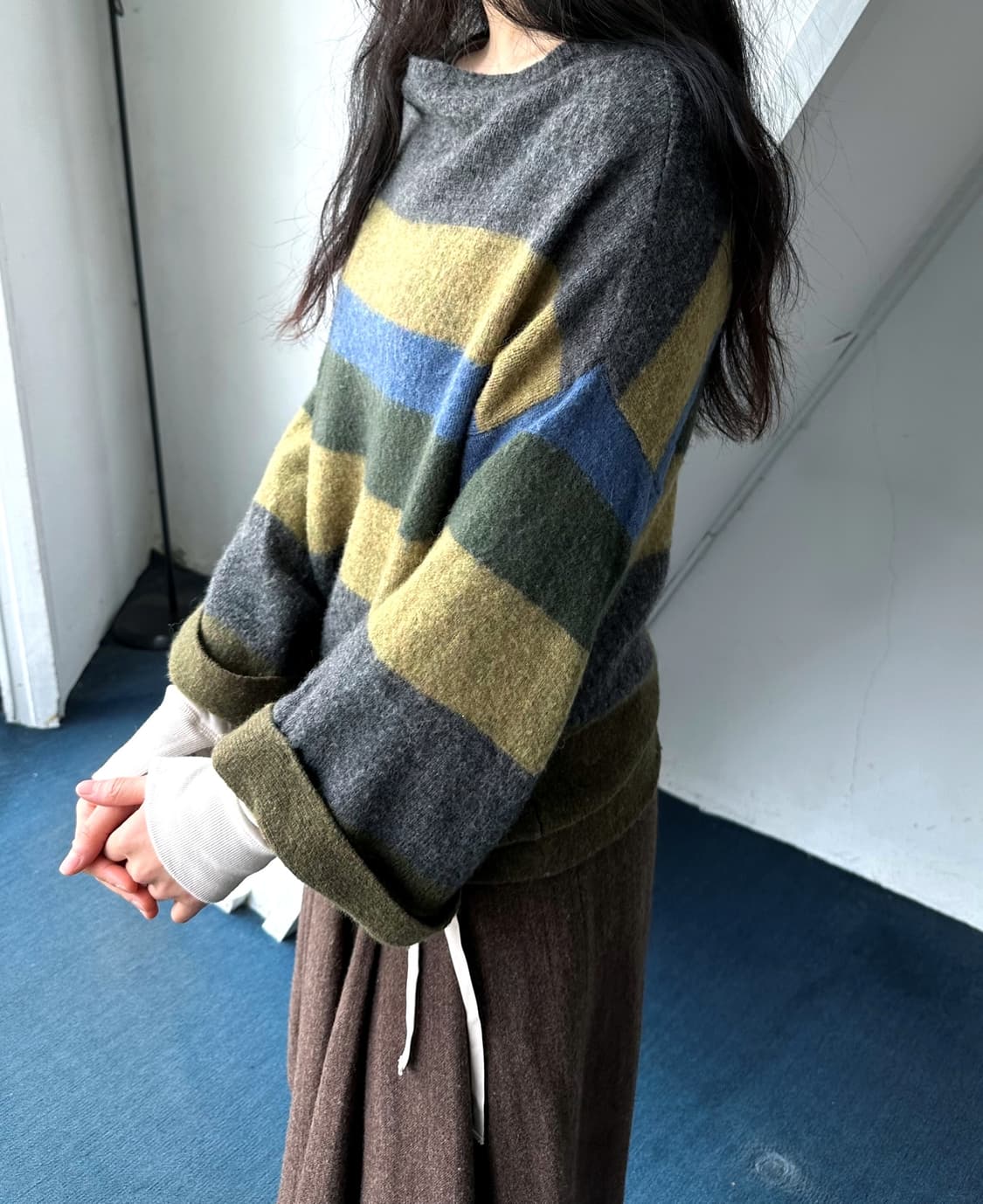 High gauge soft wool wide knit TOP 상품이미지9