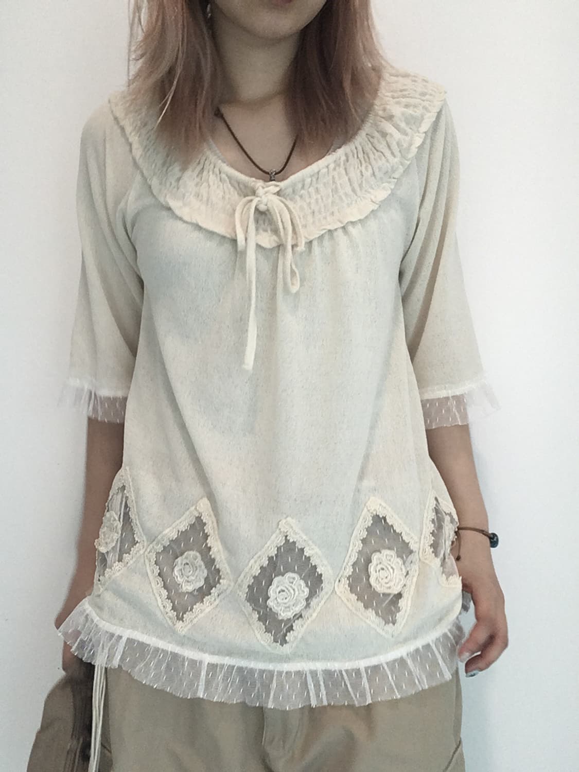axes femme nerd lace knit 상품이미지2