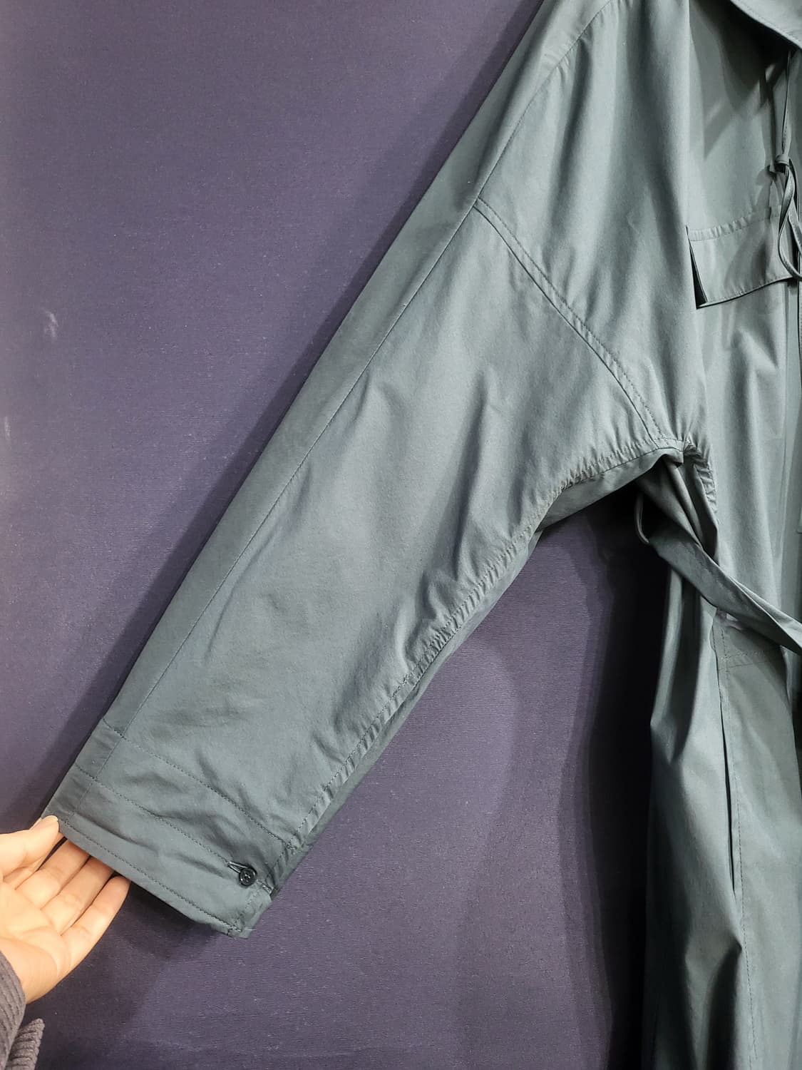 한섬 시스템 트렌치 셔링 롱자켓 상품이미지3