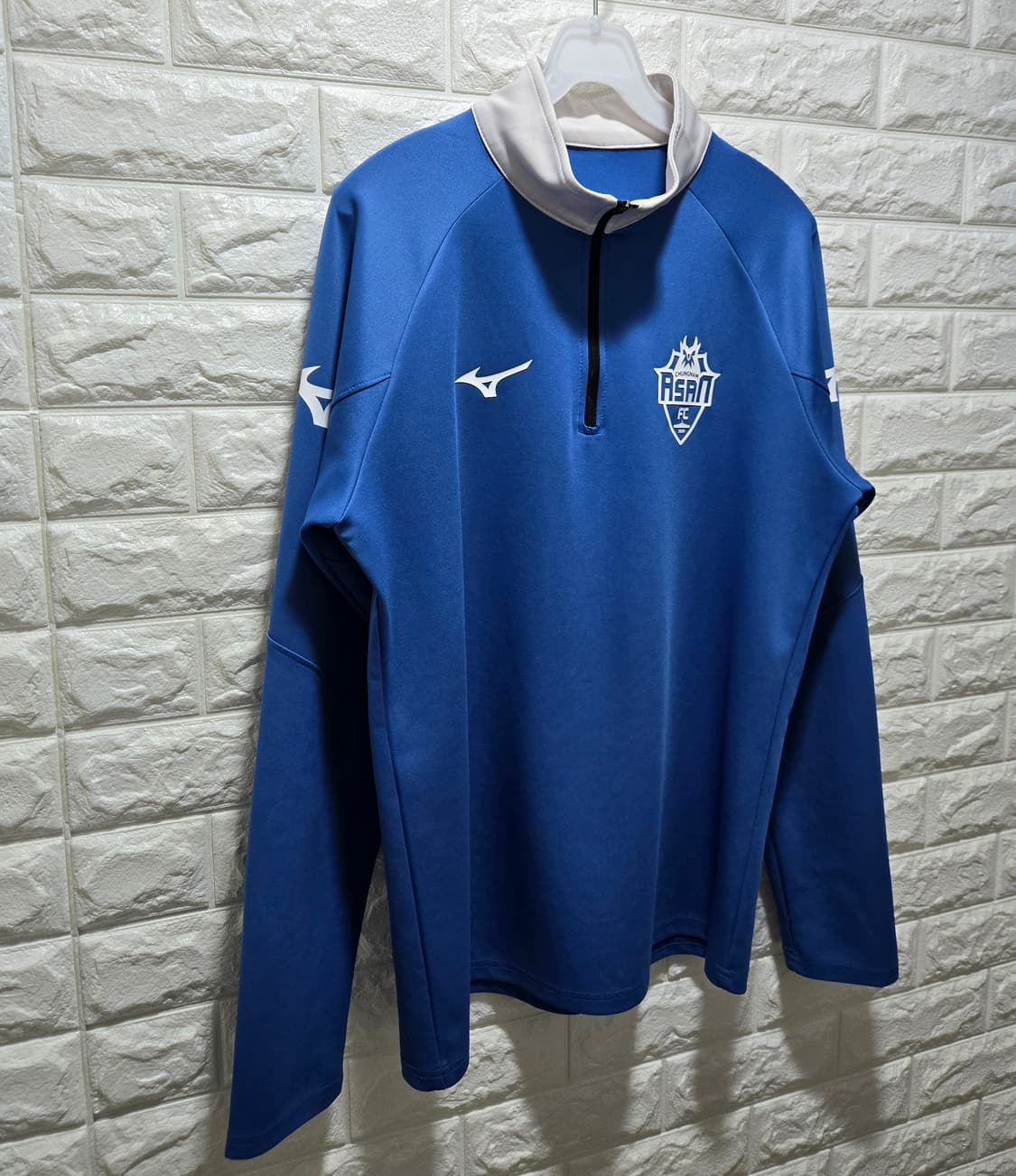 미즈노 충남아산FC 2020 반집업 긴팔 100 상품이미지2