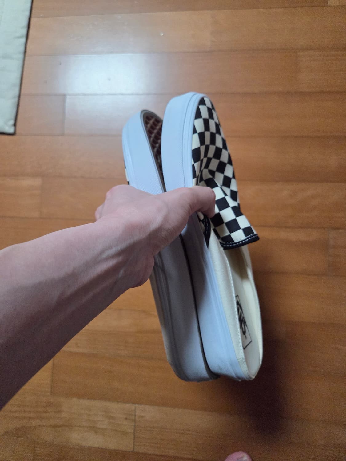 반스 슬립온 뮬 체커보드 블랙/화이트 상품이미지4