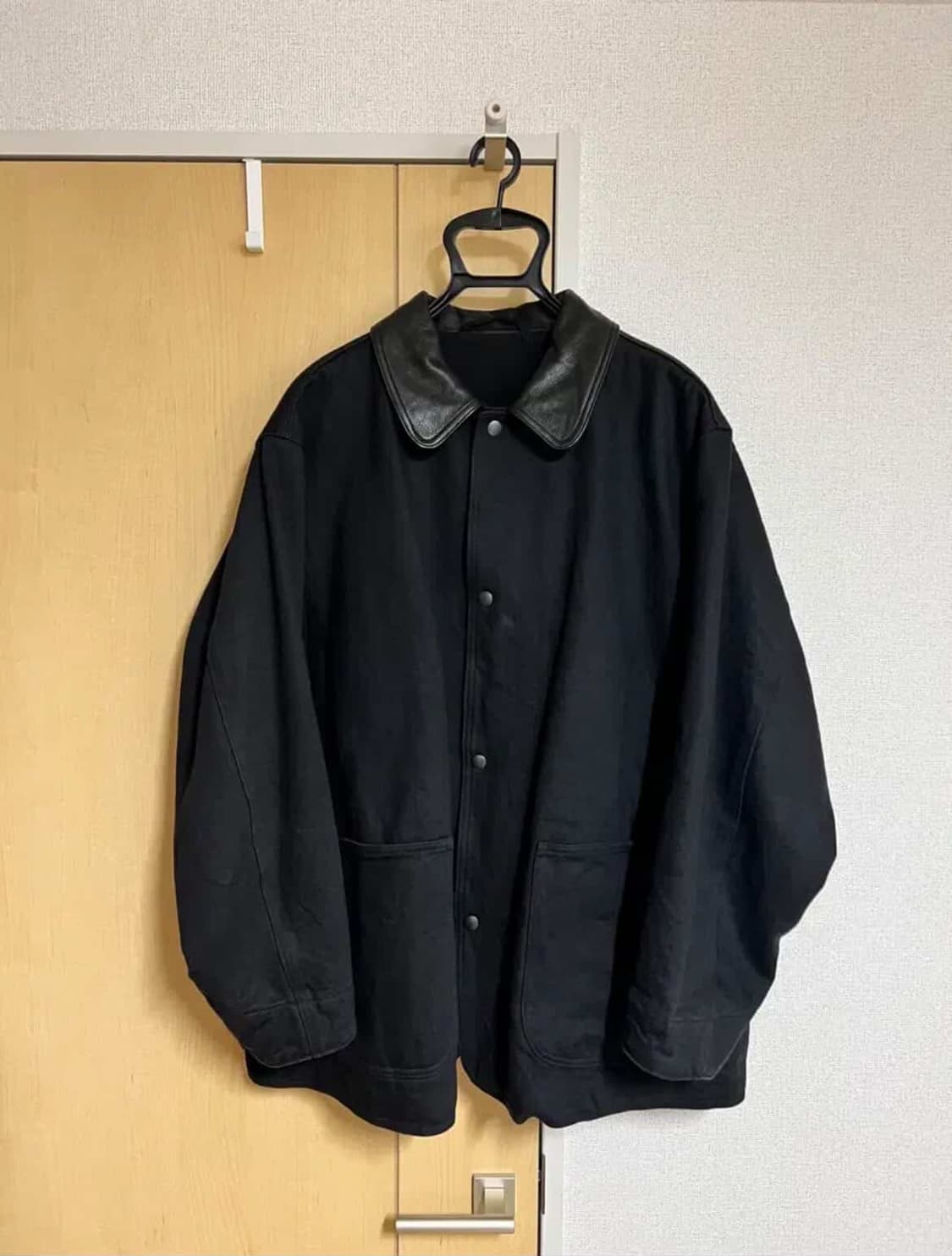[2] 25AW 코모리 카라레더 데님 워크 자켓 상품이미지1