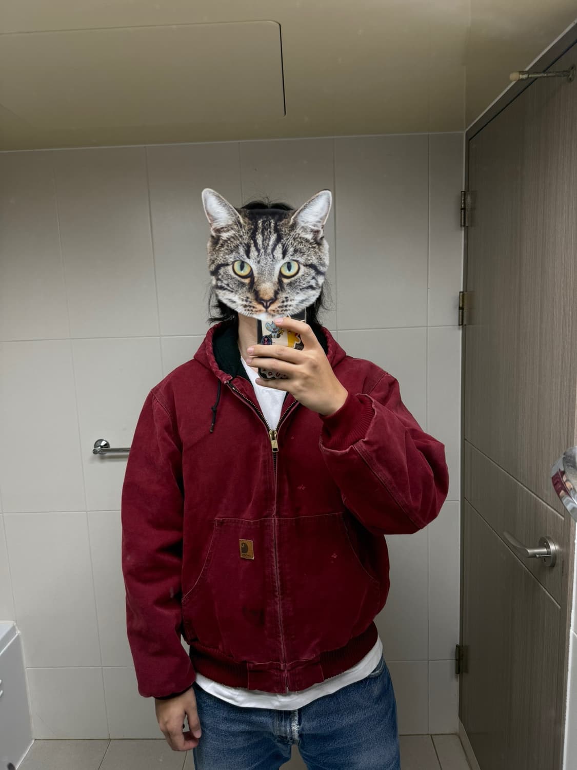 칼하트 J130 cri 크림슨 레드 상품이미지10