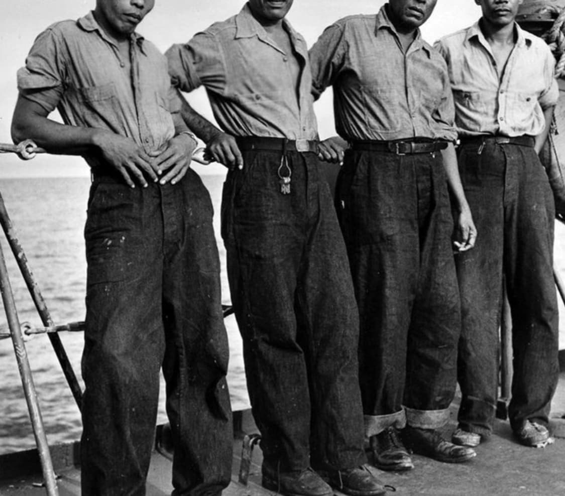 브론슨 1945 USN 던가리 셀비지 데님 32 상품이미지6