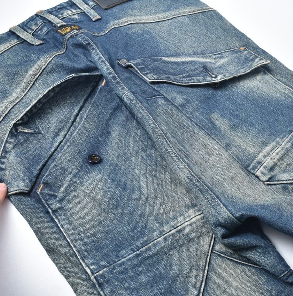 지스타 배기핏 텍티컬 카고팬츠 워싱 청바지 29 M25031108 상품이미지10