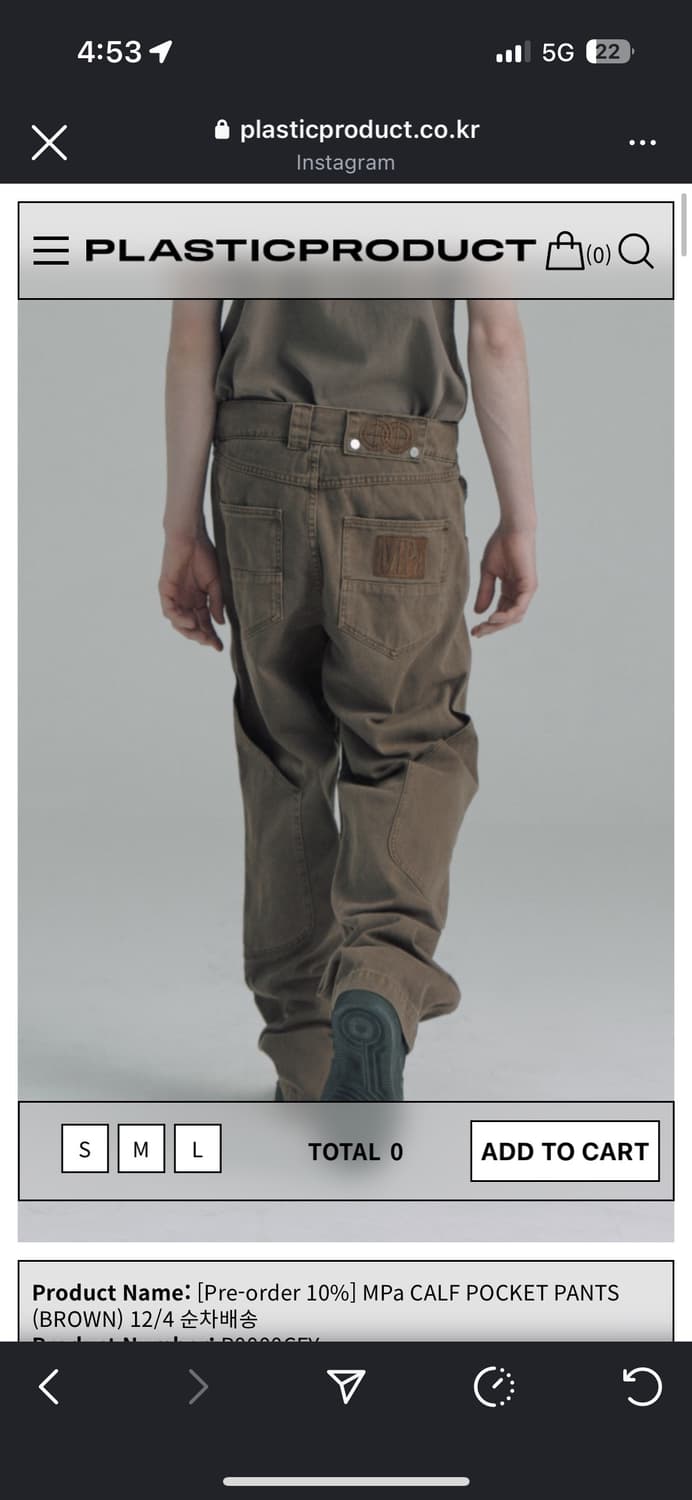 calf pants M 상품이미지1