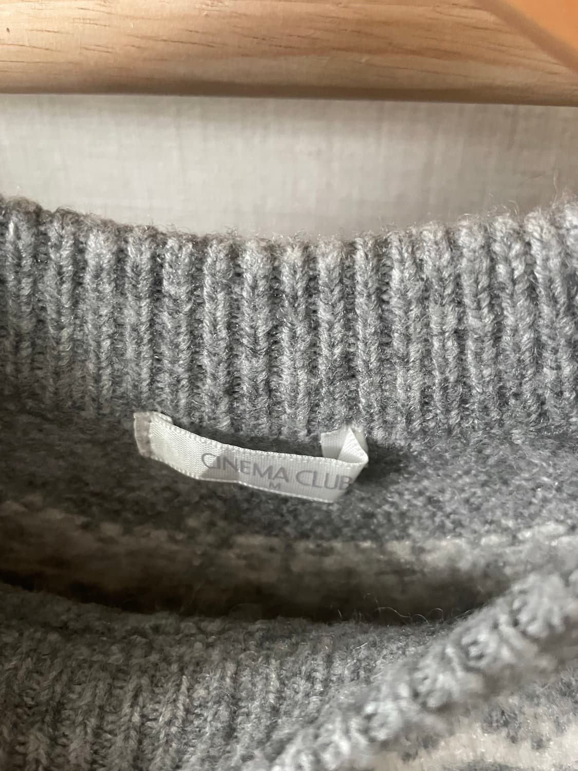 모리걸 빈티지 노르딕 그레이 니트🩶💗 상품이미지2