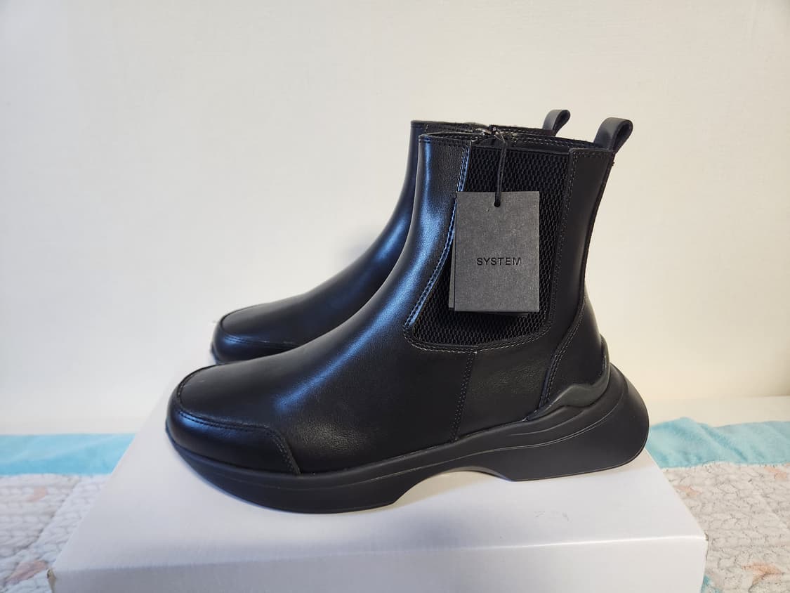 (새상품) SYSTEM HOMME 시스템 옴므 가죽 워커 260 사이즈 상품이미지1