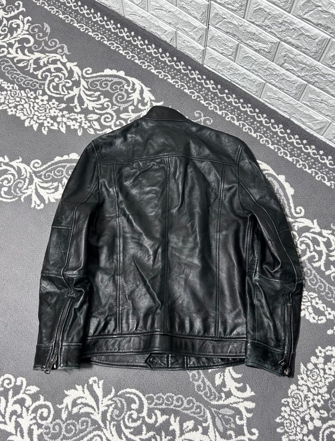 돌체앤가바나 00's 아카이브 멀티 짚 모토 레더 자 켓 상품이미지6