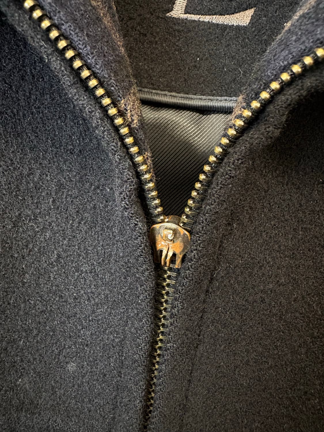 입생로랑 90s 빈티지 집업 울 자켓 블랙 상품이미지8