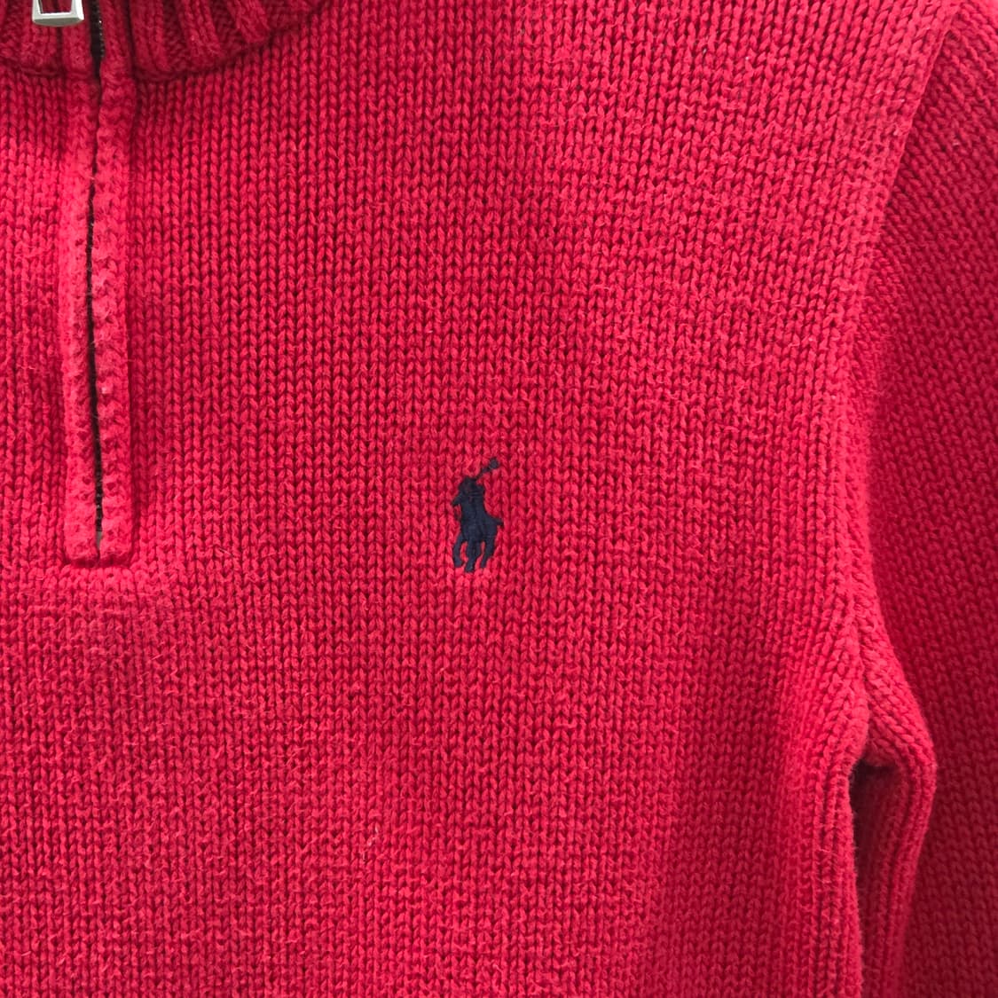 폴로랄프로렌 키즈 풀오버 하프집업 니트 S/8 상품이미지2