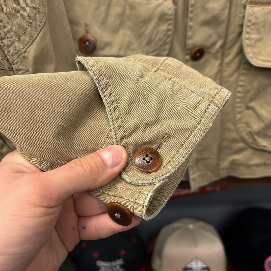 90s 폴로 랄프로렌 코튼트윌 유틸리티 헌팅포켓 후드파카 N1172 상품이미지6