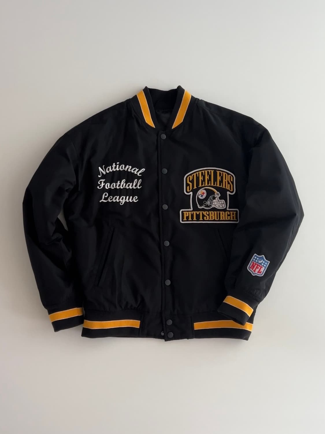NFL x GU 피츠버그 스틸러스 올드스쿨 바시티 자켓 S 상품이미지1