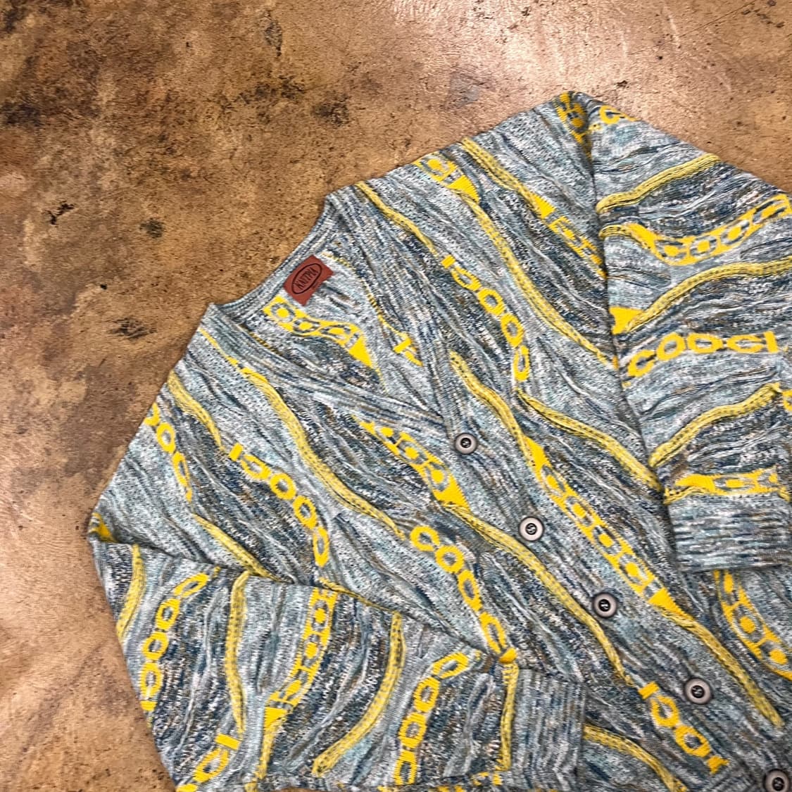 [정품] knitpia 니트 가디건 패턴 빈티지 b15 상품이미지1